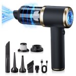 Mini aspirateur de voiture portable sans fil et d�poussi�reur 2 en 1 avec buses multiples