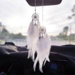 Mini attrape - rves, attrape - rves pour rtroviseur de voiture, pendentif, attrape - rves en plumes, ...