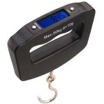 Mini balance � bagages �lectronique portable avec crochet de suspension, fonction tare, �cran lcd r�tro�clair� ...