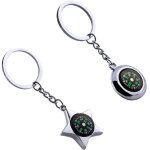 Mini boussole de survie porte - cl�s camping en plein air randonn�e poche navigateur escalade mousqueton ...