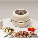 Mini casserole �lectrique, petite casserole �lectrique portable de type rond, casserole �lectrique anti ...