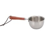 Mini casserole pour faire fondre le beurre, casserole  chauffage rapide en acier inoxydable avec support ...
