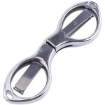 Mini ciseaux pliants avec anneau porte - cl�s, adapt�s aux voyages / � l'�cole / au bureau / aux loisirs ...