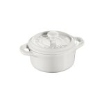 Mini cocotte 10 cm blanche en céramique Mini cocotte 10 cm blanche en céramique