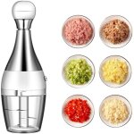 Mini coupe - ail multifonctionnel de luxe en acier inoxydable - facile � nettoyer pour hacher l'ail, ...