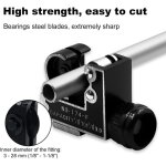 Mini coupe - tubes, coupe - tubes en cuivre 3 - 28 mm, conception � double roulement, poign�e antid�rapante, ...