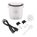 Mini cuiseur  riz, cuiseur  vapeur lectrique 12v 100w 1l, cuiseur  vapeur de voyage portable petit, ...
