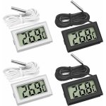 Mini digital lcd thermomtre temprature avec sonde de temprature capteur testeur , guazhuni (2x noir ...
