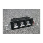 Targetti - mini encastré led 5. 2w 3 spots noirs fixes 85x35x50mm 3000k 474lm 56° pour alim 600ma (non ... Targetti - mini encastré led 5. 2w 3 spots noirs fixes 85x35x50mm 3000k 474lm 56° pour alim 600ma (non ...
