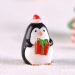 Mini - ensemble de no�l mini statue de pingouin en r�sine