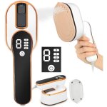 Mini fer � repasser de voyage 1000 w, petit fer portable et pliable avec �cran led et 4 niveaux de vapeur, ...