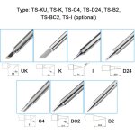 Mini fer � souder num�rique ts100 ts101 : pointes de soudage en acier, installation facile, 7 t�tes de ...