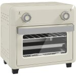 Mini four  convection 10l inox 2 en 1 avec grille, plaque et tiroir  miettes, 80 c - 230 c, 1000w ...