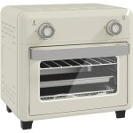 Mini four posable 10l 2 en 1 avec plaque grille de cuisson 80 �c - 230 �c �cran tactile beige