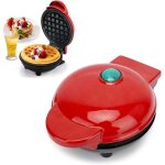 Mini gaufrier rond, machine a gauffreet pancake waffle maker classiques pour cadeaux de no�l, cr�pes, ...