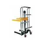 Mini gerbeur manuel 400kg - lev�e max 1200mm - fourches 650x550mm - plateau amovible - gerbeur transportable ...