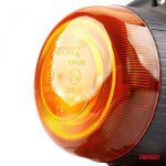 Mini gyrophare clignotant 18 led aimant� r65 r10 12v 24v w21ml amio - 02924