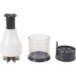 Gistuch - mini hachoir blanc manuel en acier inoxydable lame pp matriel facile  dmonter hachoir  ...