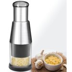 Mini hachoir compact amlior, presse manuelle fonctionnelle, hachoir manuel en acier inoxydable pour ...