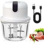 Mini hachoir electrique, 300 ml hachoir a ail electrique, hachoir electrique rechargeable usb, matériau ... Mini hachoir electrique, 300 ml hachoir a ail electrique, hachoir electrique rechargeable usb, matériau ...