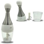 Mini hachoir manuel coupe oignons, ail, l�gumes et condiments ultra - pratique, cuisine rapide et sans ...