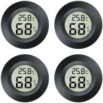Mini hygrom�tre 2 en 1 - 4 mini thermom�tres num�riques lcd - pour l'int�rieur et l'ext�rieur - pour ...