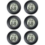 Mini hygrom�tre 2 en 1 - 6 mini thermom�tres num�riques lcd - pour l'int�rieur et l'ext�rieur - pour ...