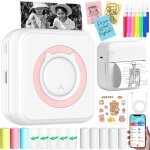 Mini imprimante autocollant, imprimante photo portable, imprimante thermique, mini instantan� sans fil, ...