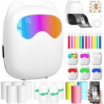 Mini imprimante portable, imprimante thermique instantan�e sans fil bluetooth avec 14 rouleaux de papier, ...