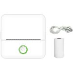 Mini imprimante thermique portable sans encre, bluetooth, imprimante de poche sans fil pour tlphone ...