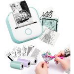 Mini imprimante thermique portable - t02 machine � autocollants mini printer sans encre poche imprimante ...