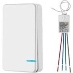 Mini interrupteur sans fil avec mini rcepteur - interrupteur sans fil - pour l'extrieur - 400 m - 40 ...