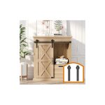 Mini kit de mat�riel de porte coulissante 1, 5m / 5ft quincaillerie kit de rail pour placard meuble tv ...