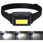 Mini lampe frontale - cob 3xaaa, 3 modes de fonctionnement