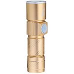Mini lampe de poche led extensible en alliage d'aluminium Mini lampe de poche led extensible en alliage d'aluminium