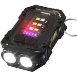 Mini lampe de poche led rechargeable ultra puissante 900l chargement usb, edc petite lampe torche 8 modes ...