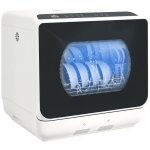 Mini lave - vaisselle 4 couverts 5 programmes r�servoir d'eau 6l commande tactile affichage led 45 x ...