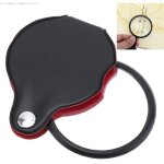 Mini loupe de poche 5x en verre optique avec étui de protection cortical, pour bureau, lecture, loisirs ... Mini loupe de poche 5x en verre optique avec étui de protection cortical, pour bureau, lecture, loisirs ...