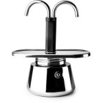 Mini machine � espresso en acier inoxydable - 2 tz