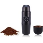 Mini machine  expresso - 20 x 6 cm - cafetire manuelle portable - avec poigne pliable - idale pour ...