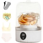 Mini machine � laver, machine a laver portable, sans fil, rechargeable, tasse � linge pour soutien - ...