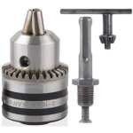 Mini mandrin de perage 3, 0 - 16 mm 1 / 2 - 20 unf avec cl pour mandrin et adaptateur pour tte hexagonale ...