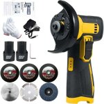 Mini meuleuse d'angle 12 v, diam�tre de la lame de meulage de 3  / 76 mm, 19500rpm, meuleuse d'angle ...