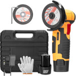 Mini meuleuse d'angle sans fil, outil de meulage �lectrique 76mm 19500 tr / min, broyeur portable pour ...