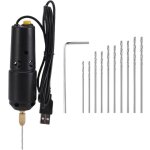 Mini perceuse �lectrique portative, avec forets outils de bijoux graveur perceuse usb pour bois r�sine ...