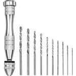 Mini perceuse � main avec 10 micro forets h�lico�daux 0. 8mm - 3. 0mm twist drill bits mini micro outils ...