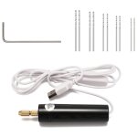 Mini perceuse portative ? avec foret et cl� ? plage de serrage de 0, 7 � 1, 2 mm ? convient � la fabrication ...