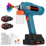 Onevan - mini pistolet a peinture, 100ml pistolet a peinture electrique avec deux batteries etaccessoires ...