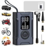 Mini pompe � air �lectrique - compresseur � air portatif gonfleur pneus sans fil 150psi avec �cran lcd ...