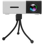 Mini projecteur led hd portable  lumire douce, aliment par batterie, pour home cinma, tlphone portable, ...